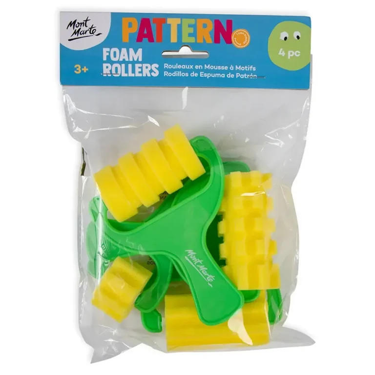 Pattern Foam Rollers 4pc