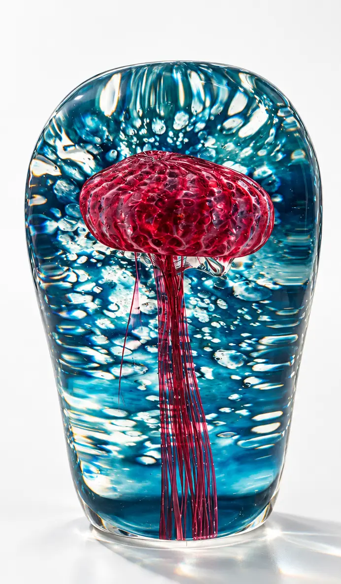 Pink Jellyfish with background