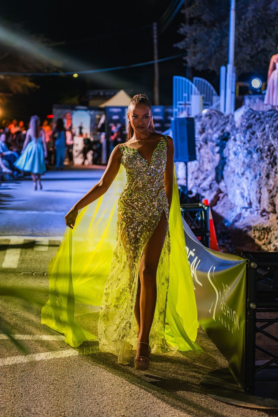 Art Fashion Aruba 2026 runway. Photo: Nieya van Nie